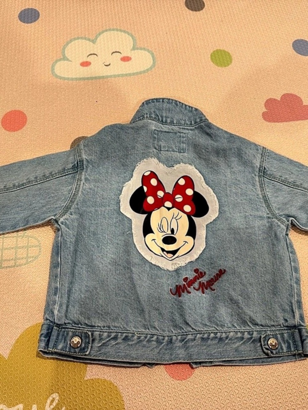 Zara Disney Minnie Mouse Denim Jacket Blue 2-3Y